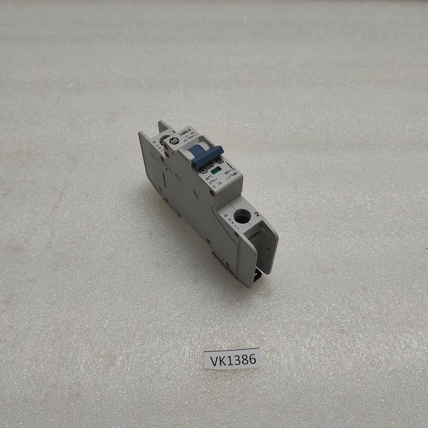 ALLEN BRADLEY CAT 1489-A1C010 MINIATURE 1-POLE CIRCUIT BREAKER 10A 277V