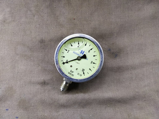 Hatenboer Water ENFM  C 1.4571 Pressure Gauge 10 BAR KI. 1.6
