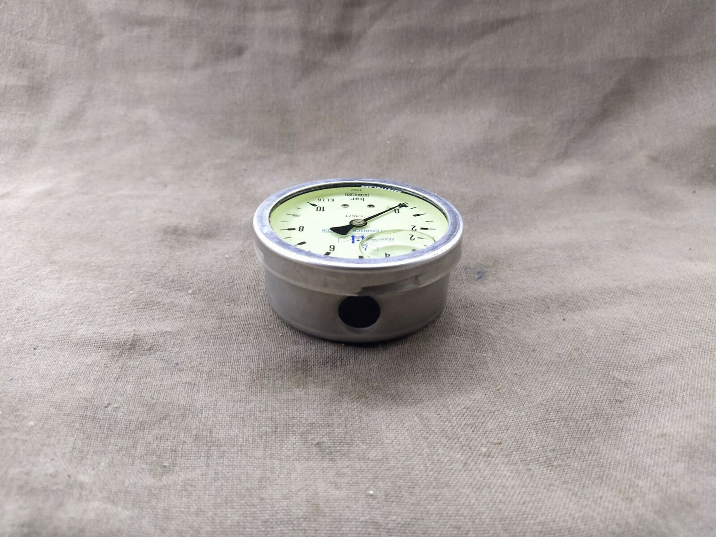 Hatenboer Water ENFM  C 1.4571 Pressure Gauge 10 BAR KI. 1.6