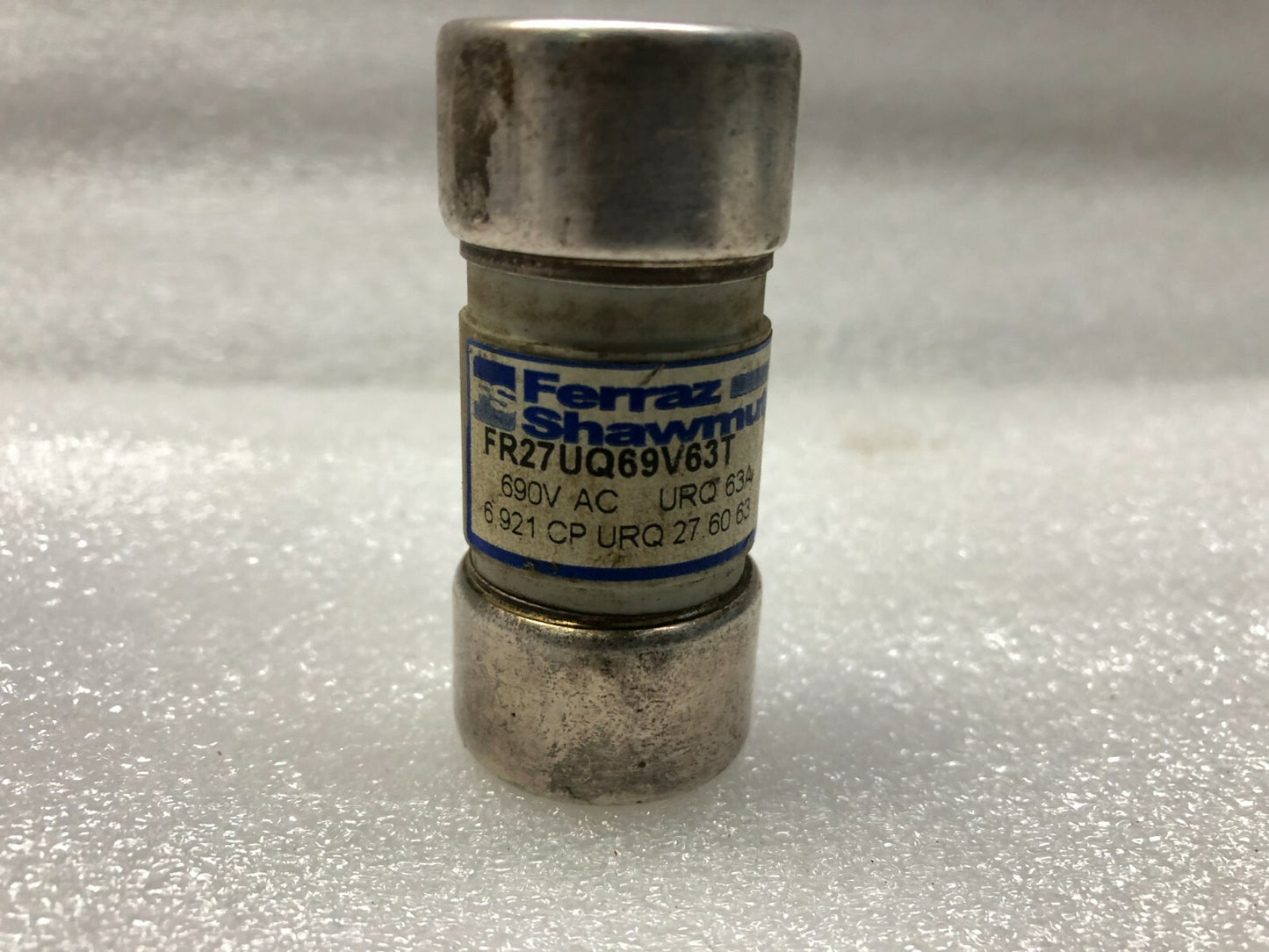 FERRAZ SHAWMUT FR27UQ69V63T FUSE 690VAC 6.921 CP URQ 27 60 63
