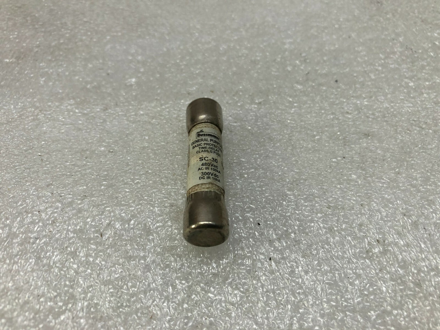 BUSSMANN SC-30 TIME DELAY FUSE 480VAC/300VDC LOT OF 18 UNIT