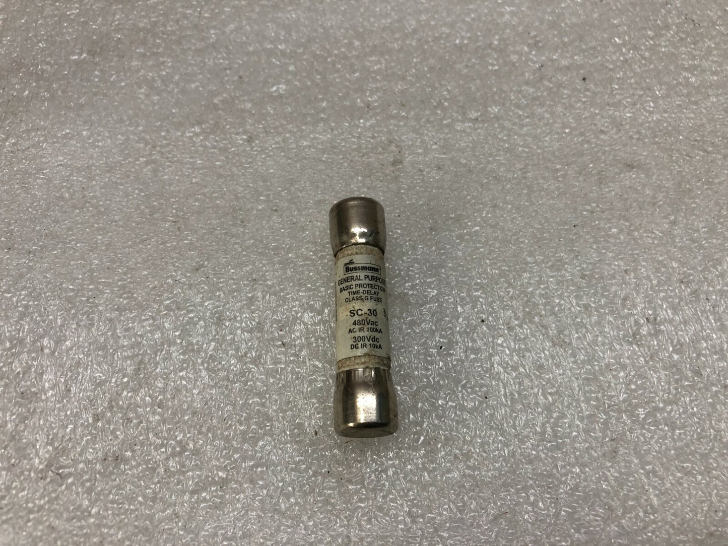 BUSSMANN SC-30 TIME DELAY FUSE 480VAC/300VDC LOT OF 18 UNIT