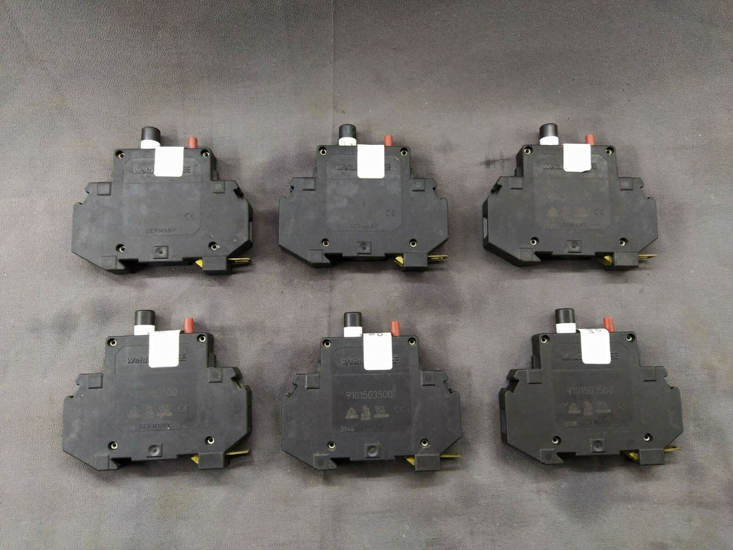 Weidmuller 9101503500 Thermal Circuit Breaker 250VAC 80VDC LOT OF 6