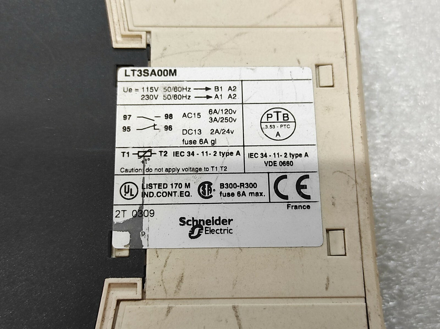 S ELECTRIC LT3SA00M PTC PROBE RELAY 115-230V LT3 SA00M