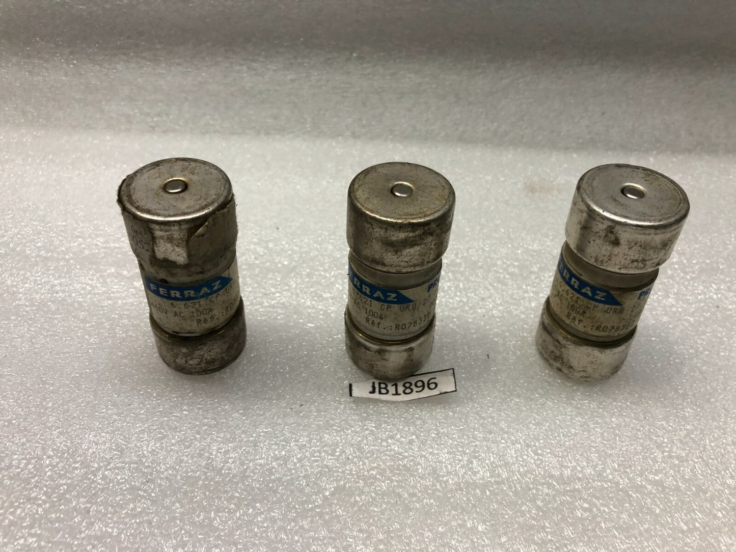 FERRAZ SHAWMUT 6.621 CP URQ 27 60 100 SEMICONDUCTOR FUSE 660VAC 100A LOT OF 3