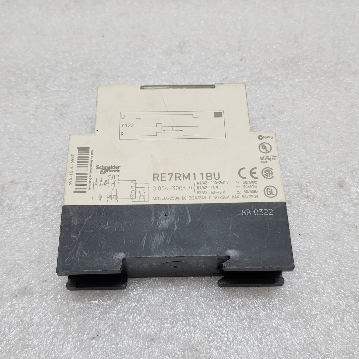 SE RE7RM11BU OFF DELAY TIME RELAY 110-240V/24V/42-48V 0.05S-300H