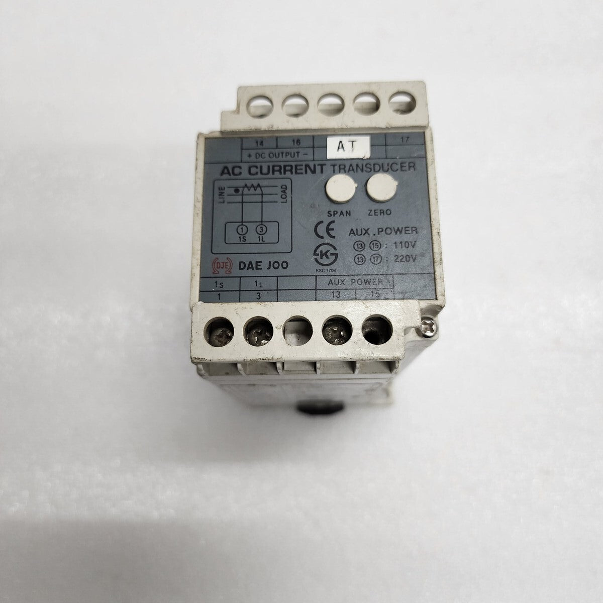 DAE JOO DT-1A-A1AA AC CURRENT TRANSDUCER 110/220VAC