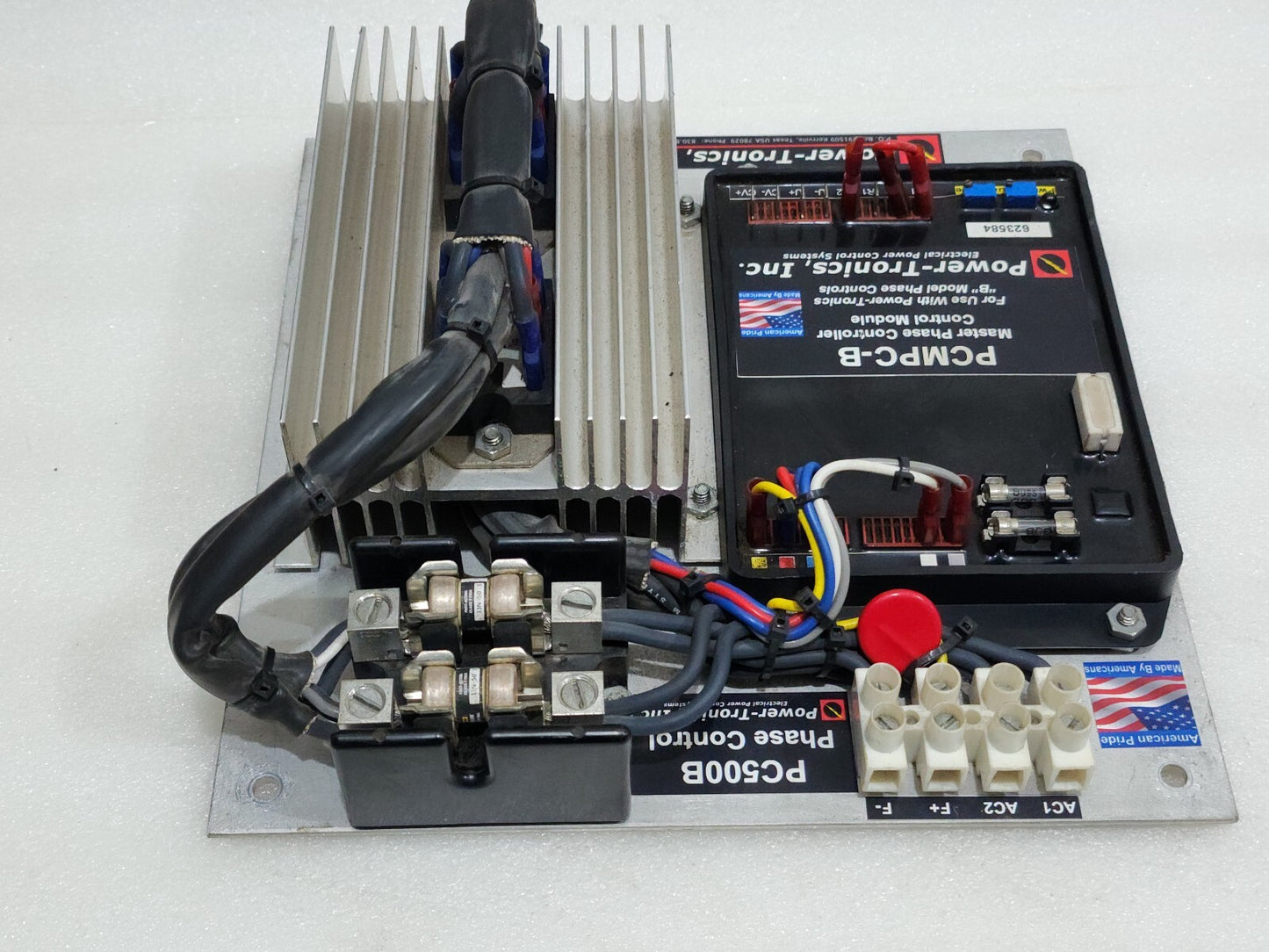 POWER TRONICS PCMPC-B MASTER OHASE CONTROLLER CONTROL MODULE PC500B 120-2240VAC