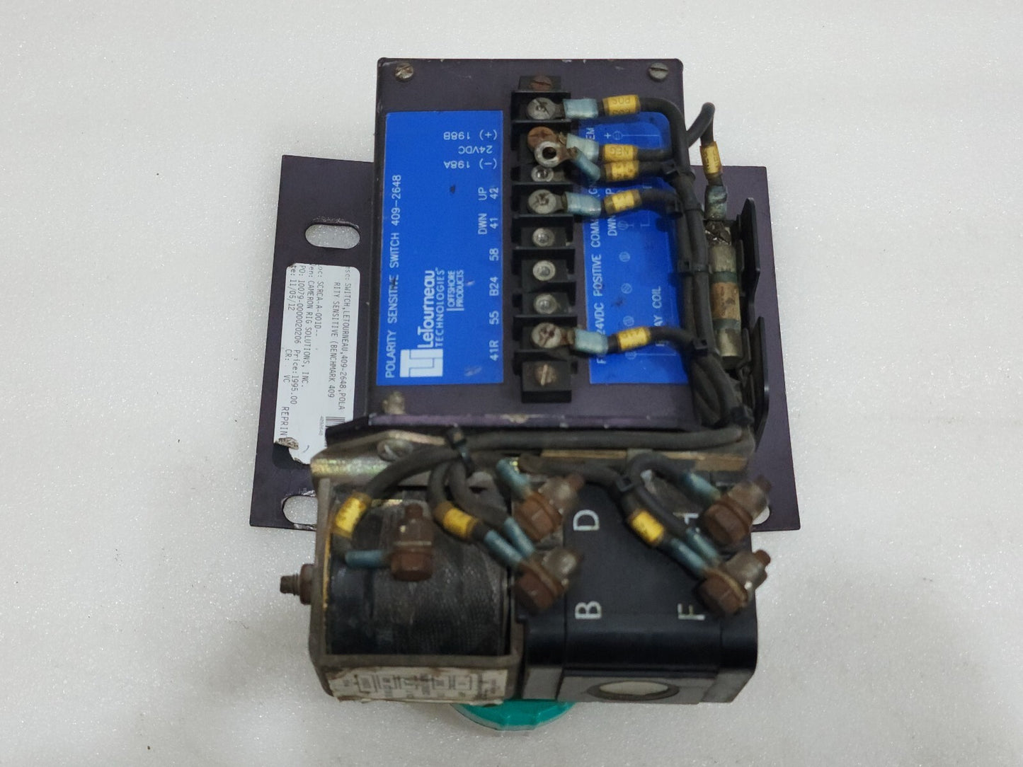LETOURNEAU 409-2648 POLARITY SENSITIVE SWITCH LETOURNEAU
