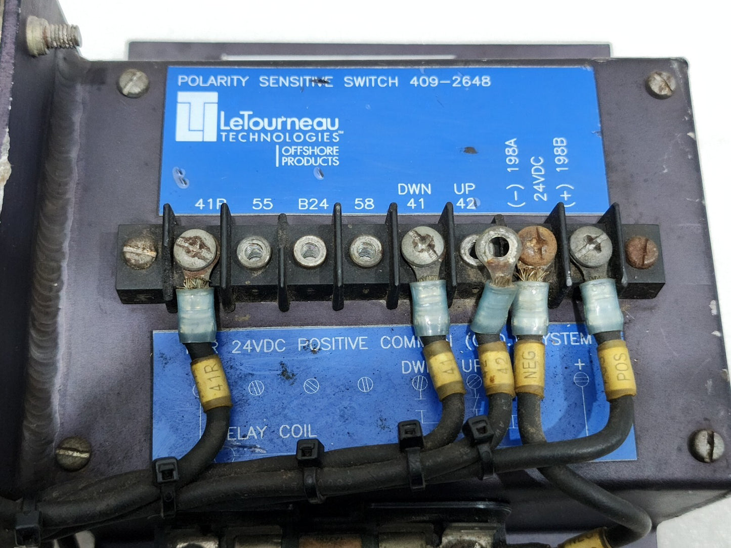 LETOURNEAU 409-2648 POLARITY SENSITIVE SWITCH LETOURNEAU