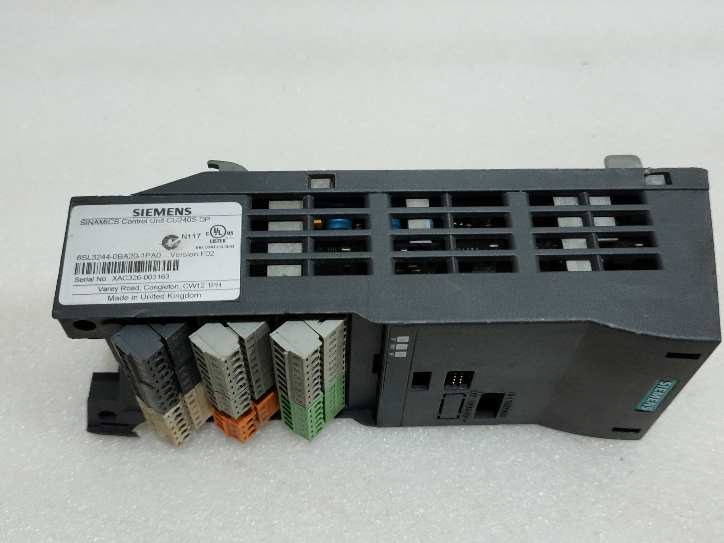 SIEMENS SINAMICS CU240S DP CONTROL UNIT 6SL3244-0BA20-1PA0