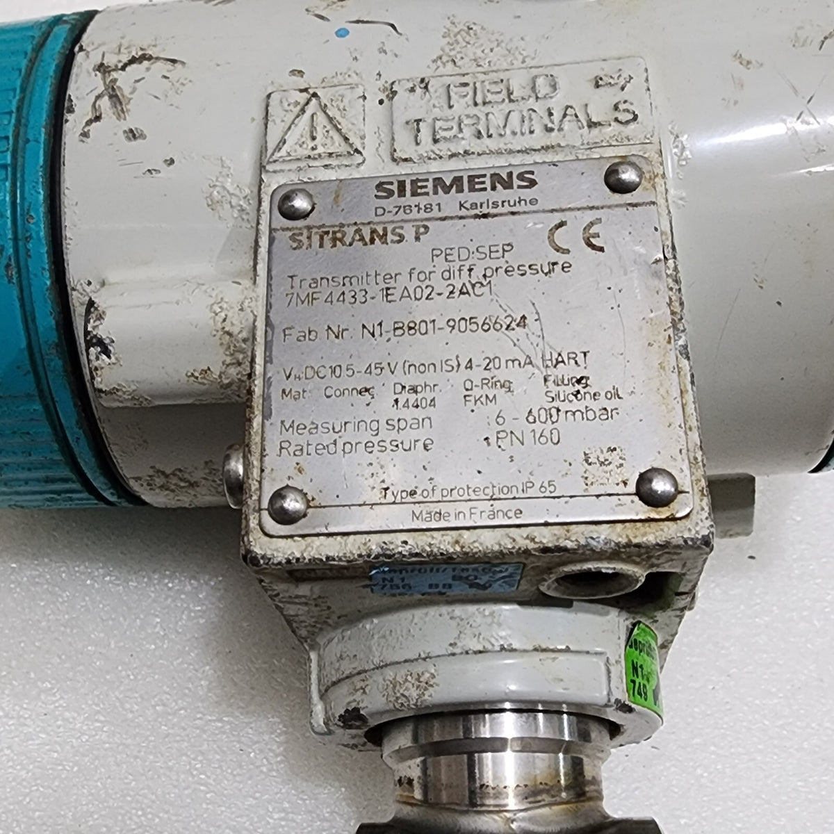 SIEMENS SITRANS P 7MF4433-1EA02-2AC1 TRANSMITTER FOR DIFF PRESSURE