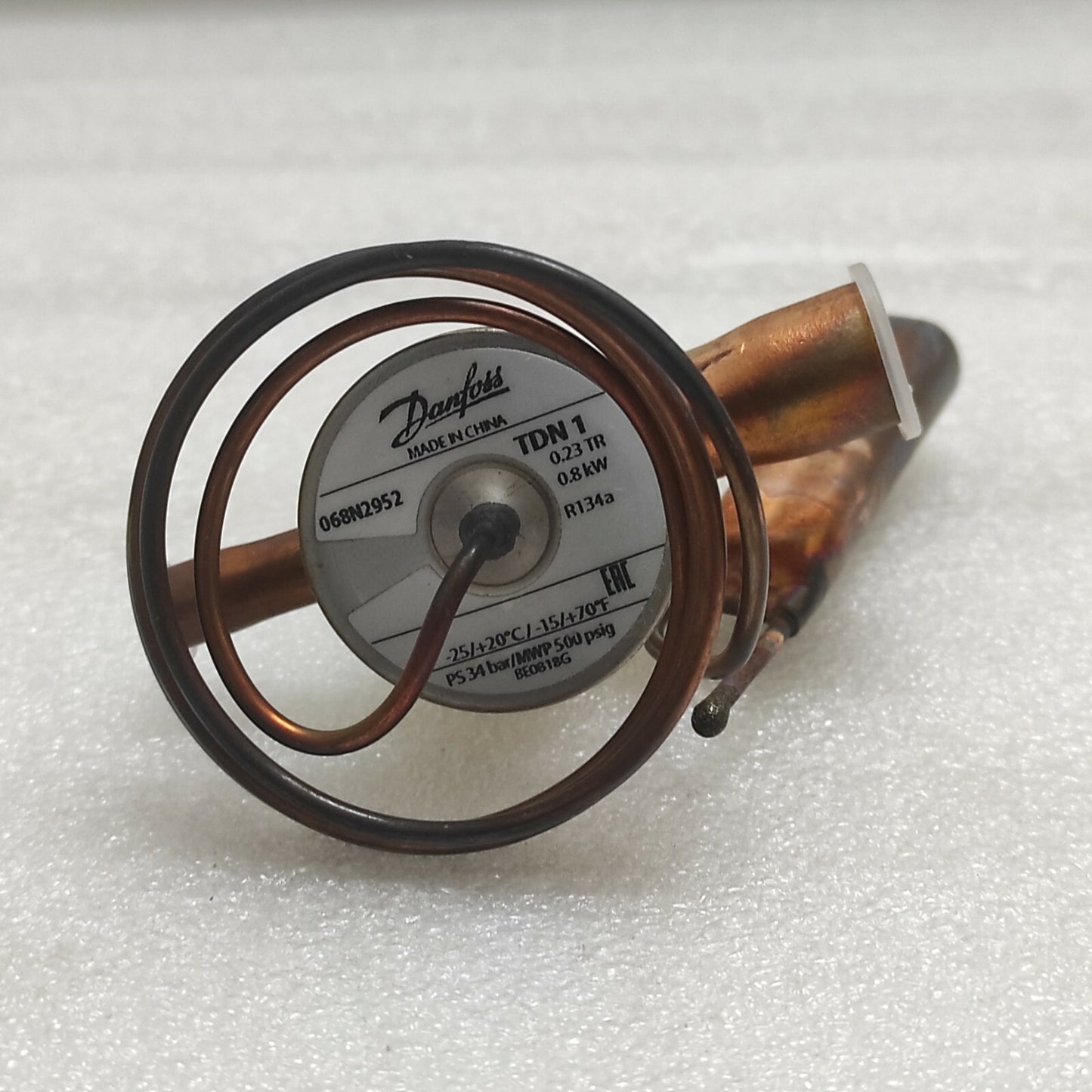 DANFOSS TDN 1 THERMOSTATIC EXPANSION VALVE 068N2952 USE FOR TD1 R134A R513A