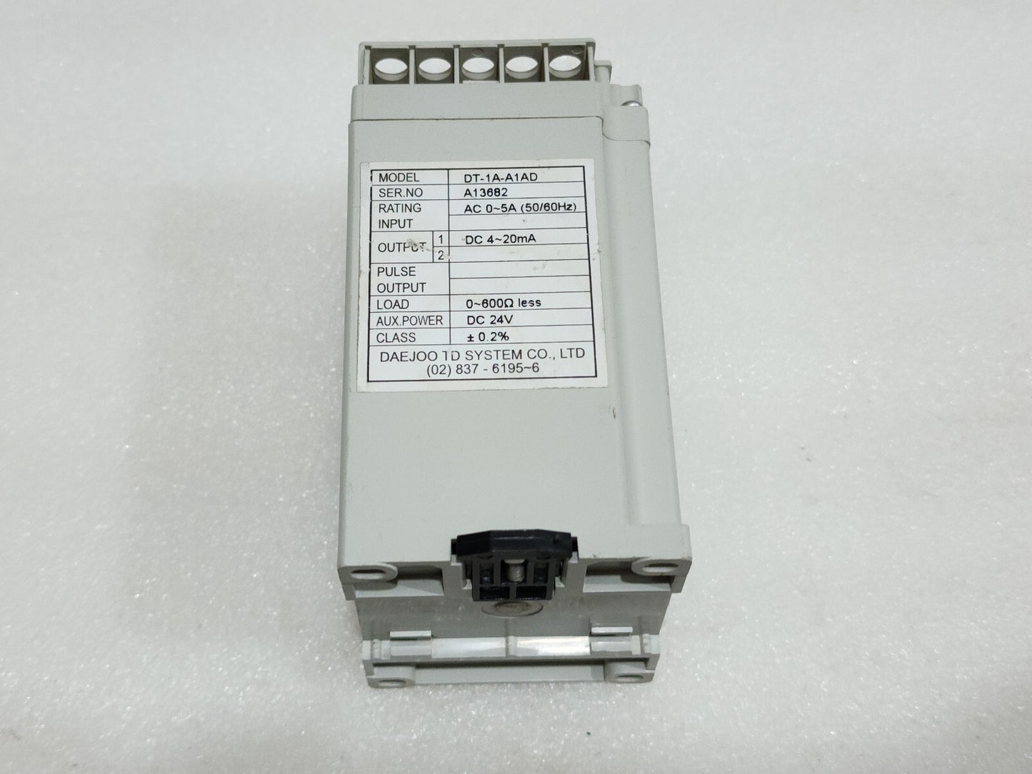 DAE JOO DT-1A-A1AD AC CURRENT TRANSDUCER 24VDC