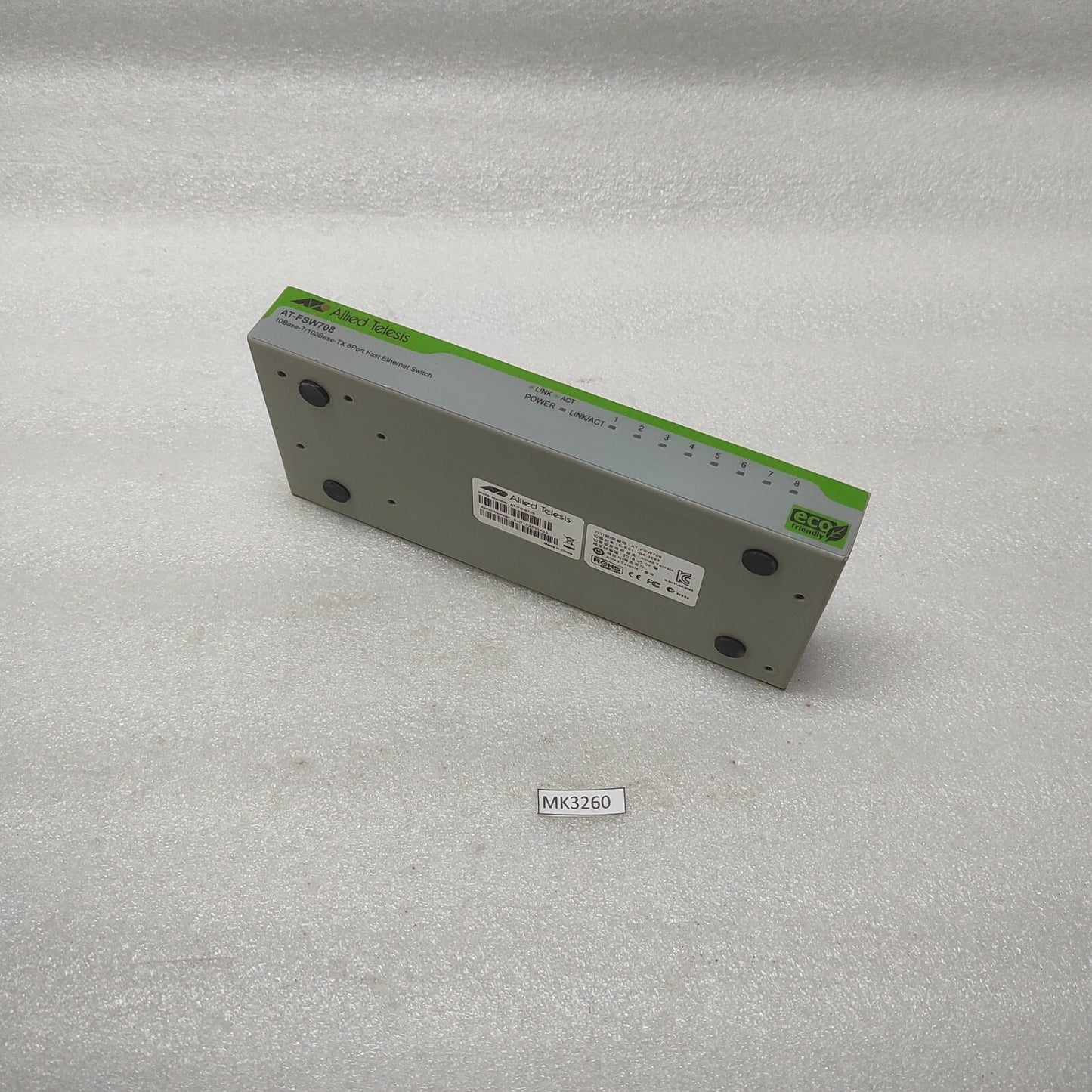 ALLIED TELESIS AT-FSW708 10BASE-T/100BASE-TX 8-PORT FAST ETHERNET SWITCH