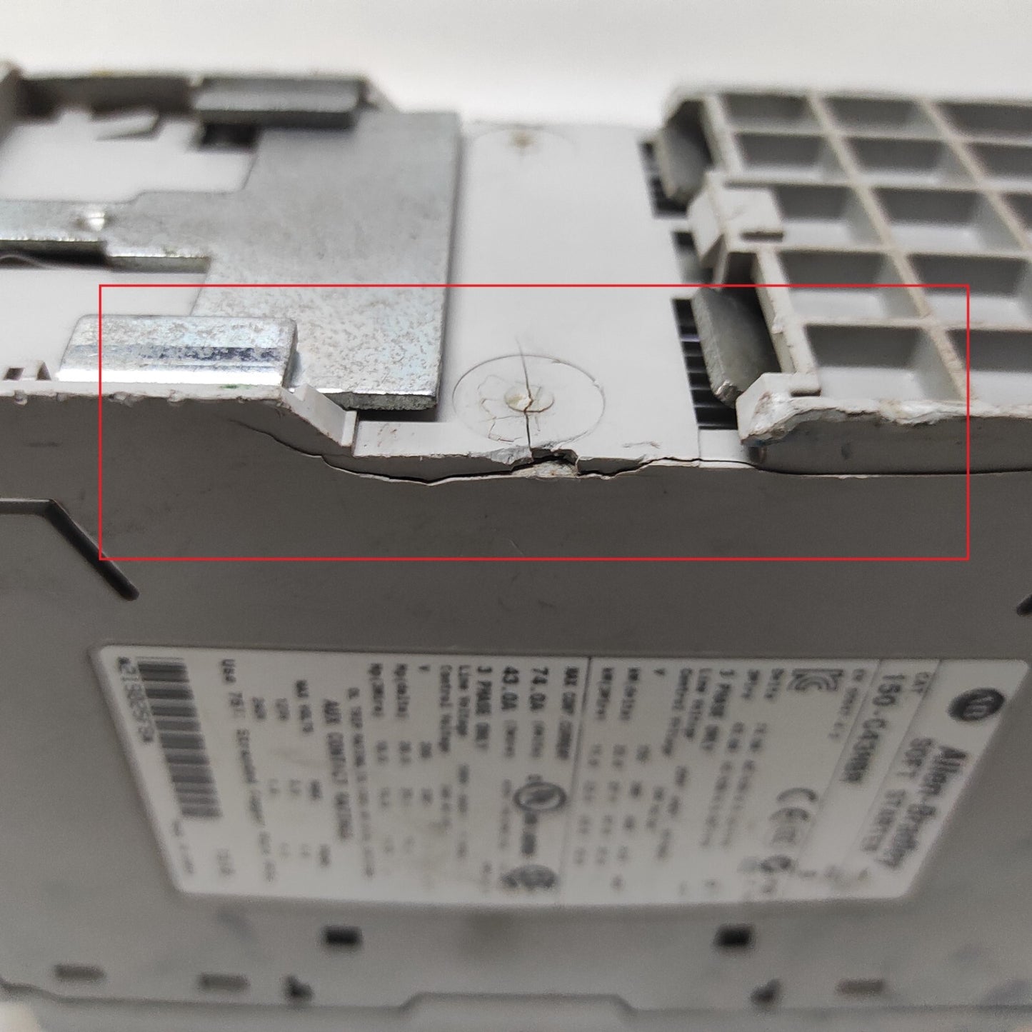ALLEN BRADLEY SMC-3 SOFT STARTER CAT 150-C43NBR BODY CRACKED-DAMAGED