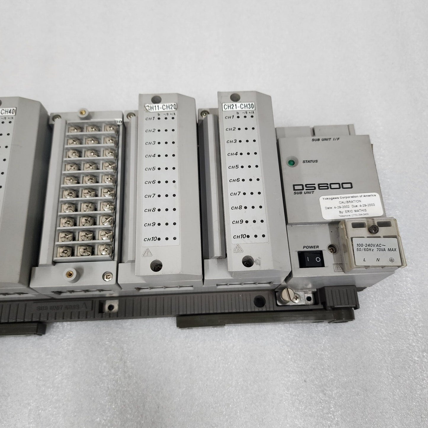 YOKOGAWA DS800 SUB UNIT DS600-00-1W 100-240VAC DARWIN