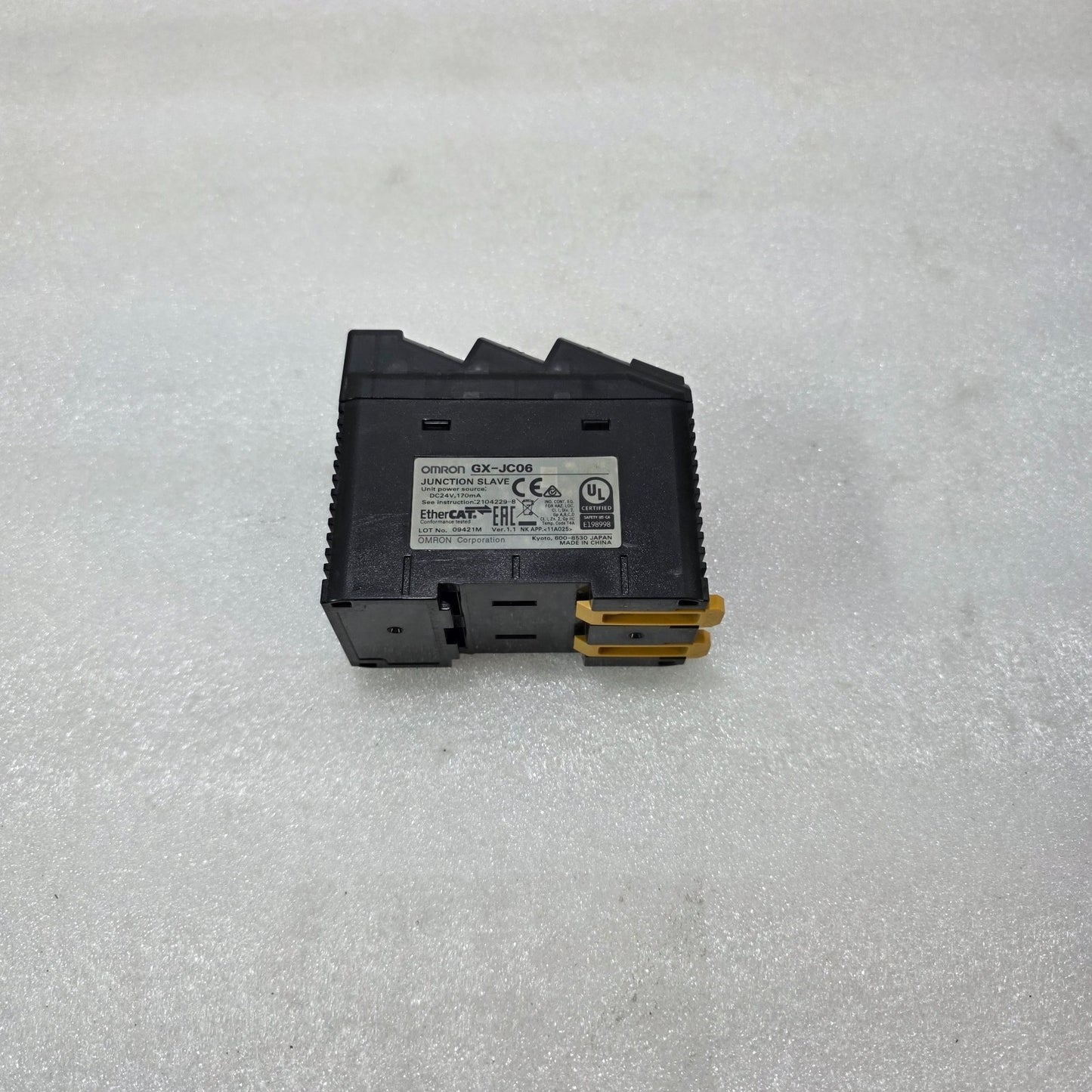 OMRON GX-JC06 ETHERCAT JUNCTION SLAVE MODULE | 6-PORT DISTRIBUTION UNIT | 24V DC
