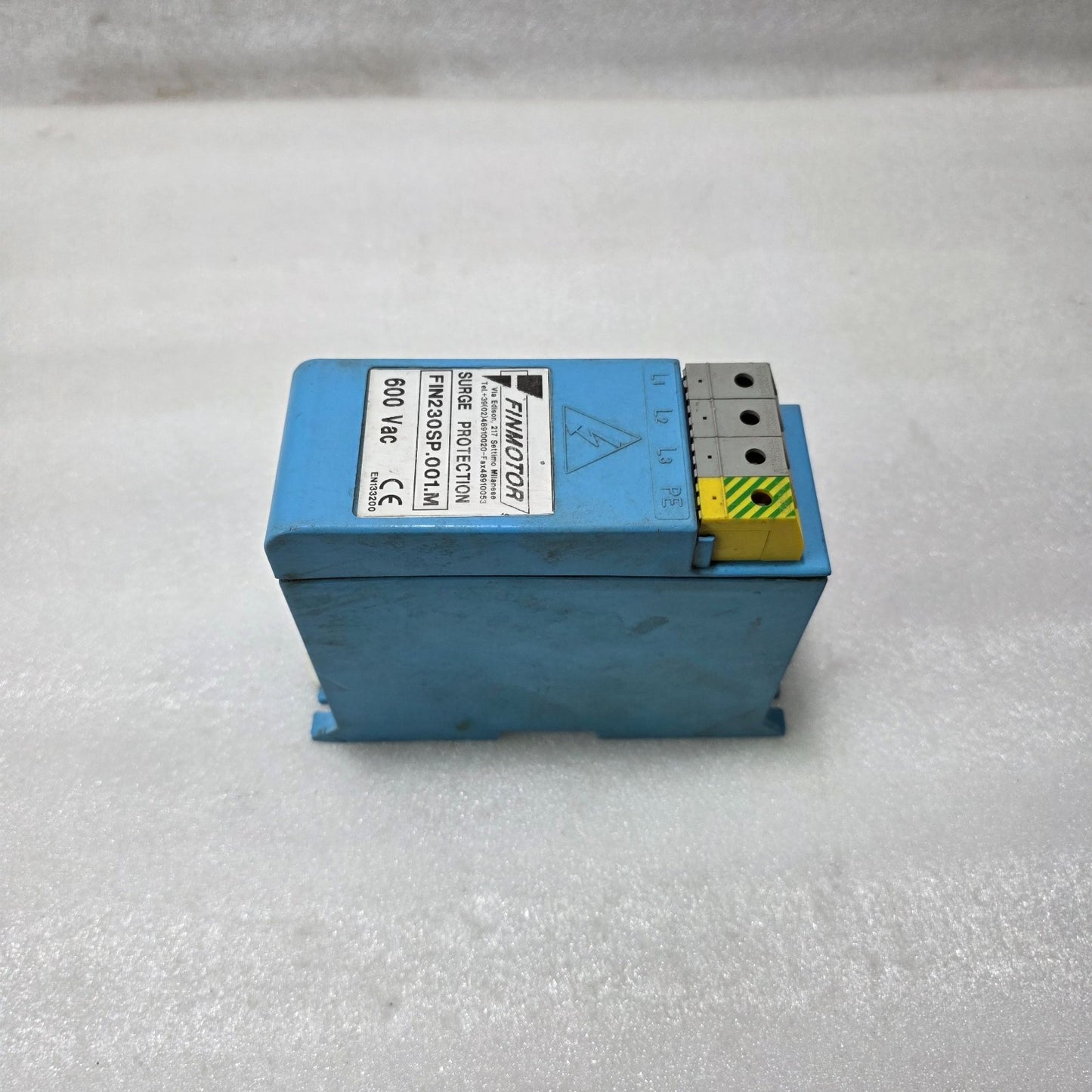 FINMOTOR FIN230SP.001.M SURGE PROTECTION DEVICE (SPD) 600VAC MINOR CRACK BOTTOM
