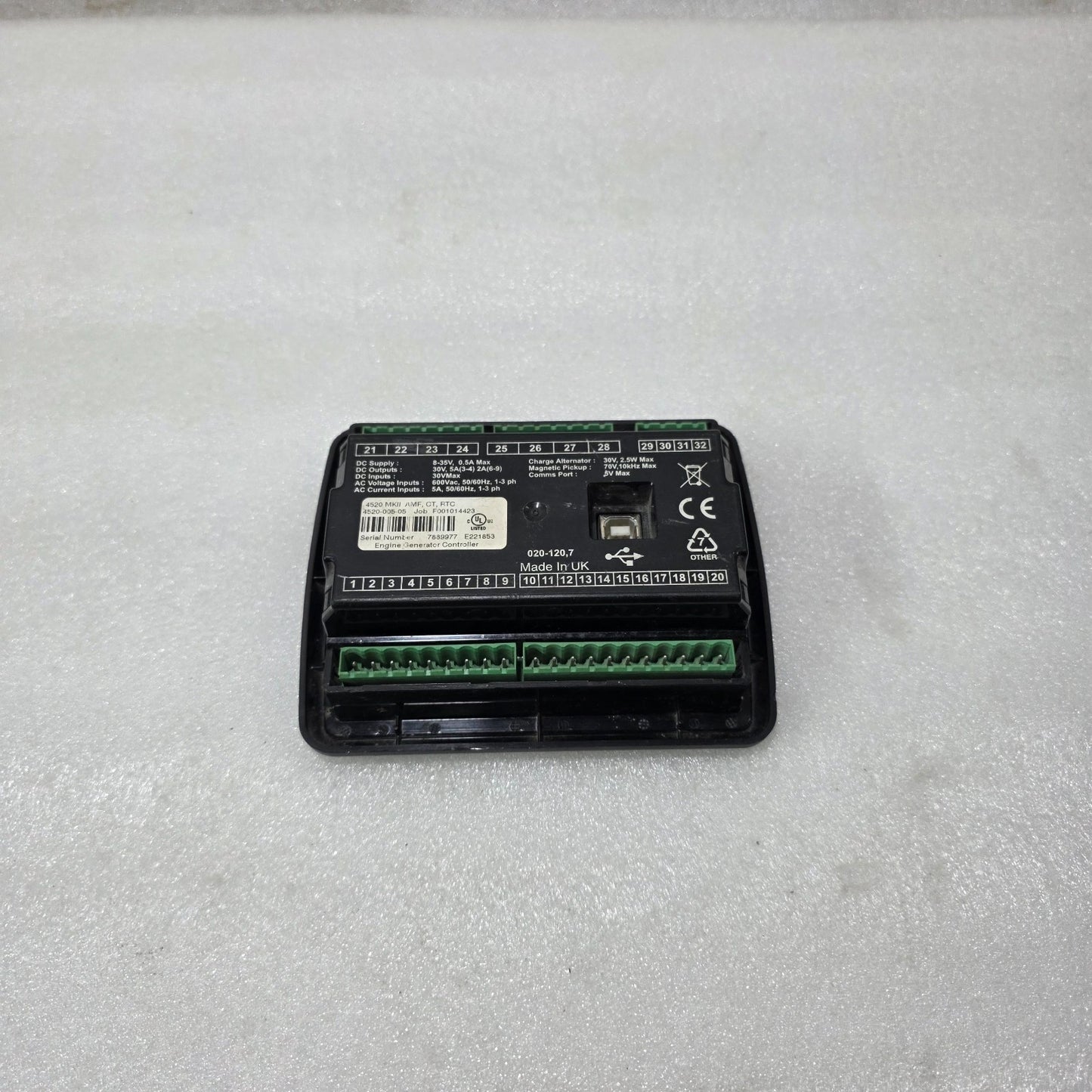 DEEP SEA ELECTRONICS DSE4520 MKII AMF GENERATOR CONTROLLER | AUTO MAINS FAILURE