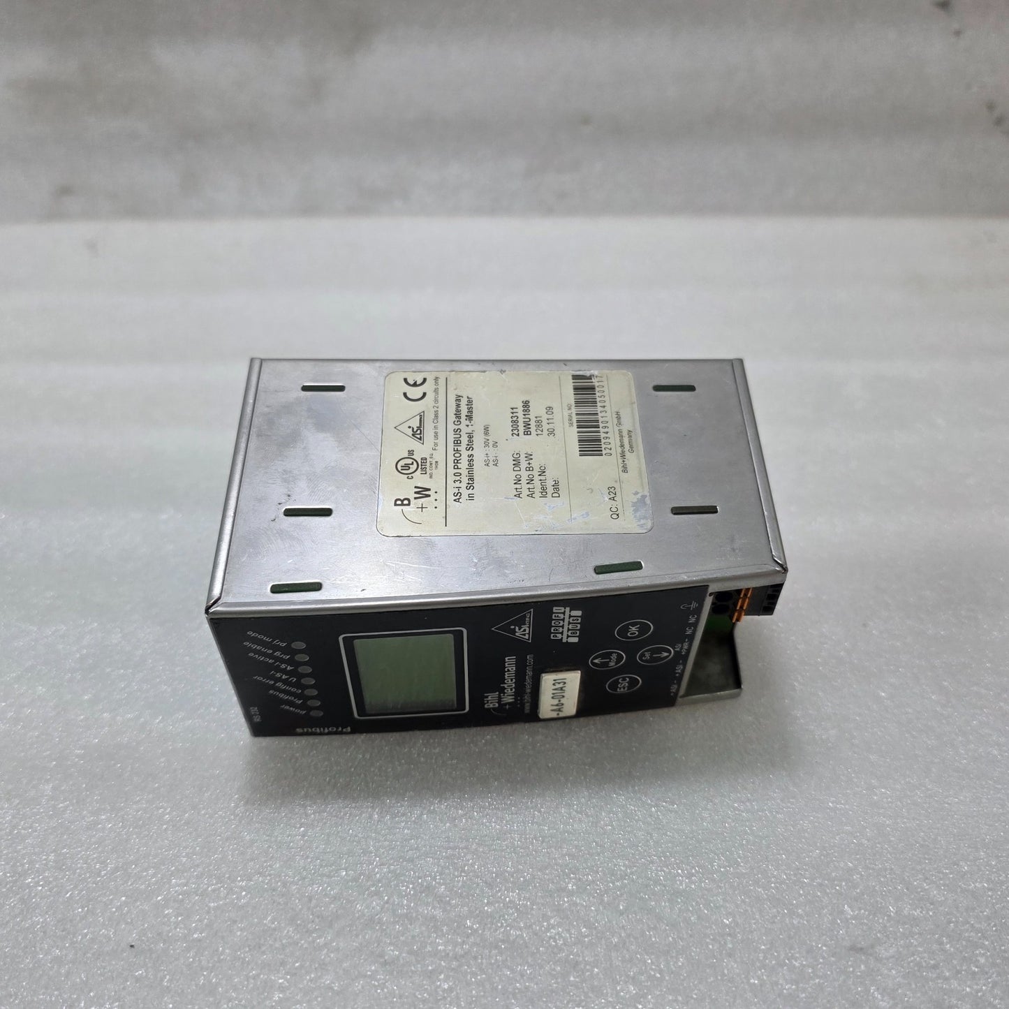 BIHL+WIEDEMANN BWU1886 AS-I 3.0 PROFIBUS GATEWAY | STAINLESS STEEL MASTER MODULE