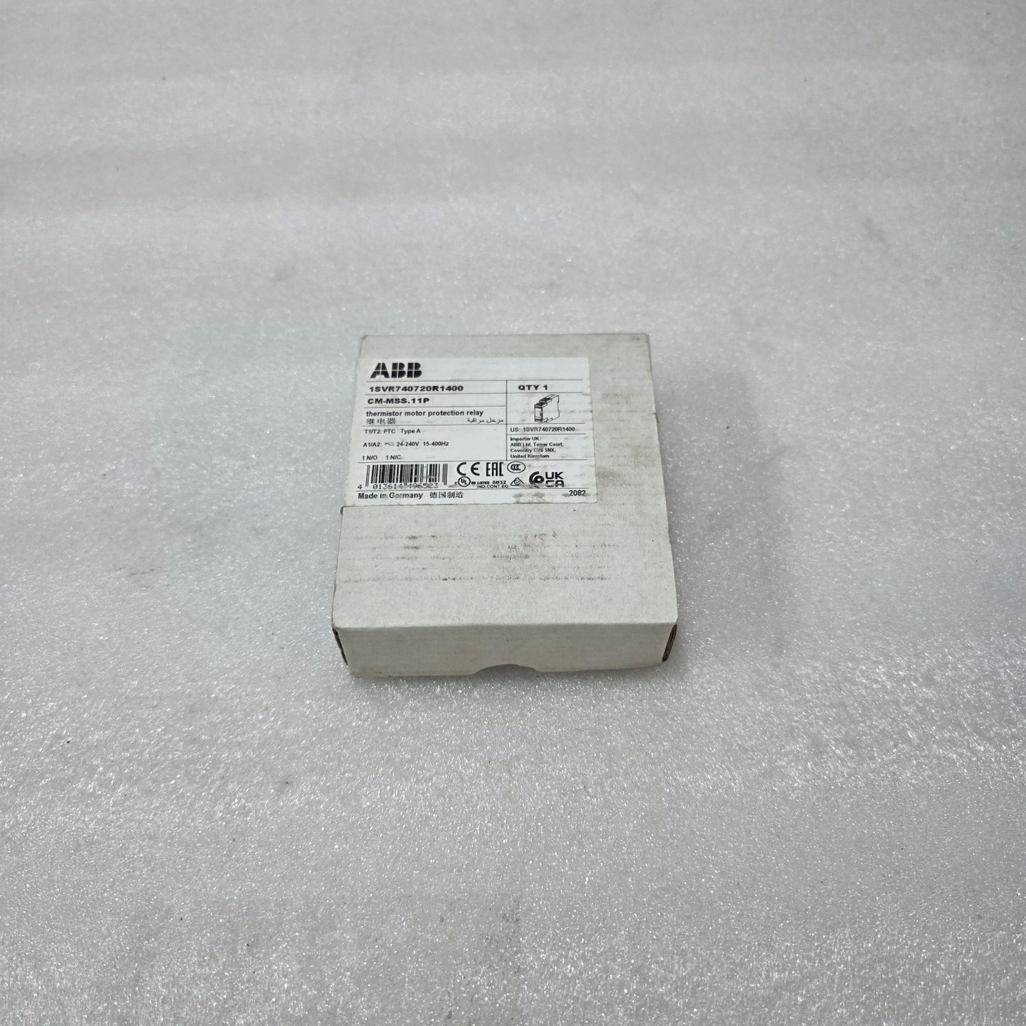 ABB CM-MSS.11P THERMISTOR MOTOR PROTECTION RELAY 1SVR740720R1400 | 24-240V AC/DC