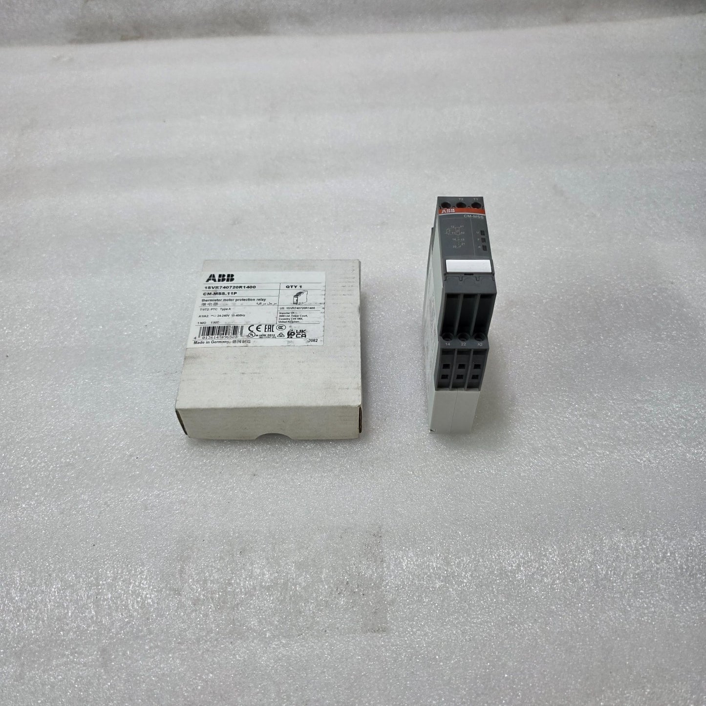ABB CM-MSS.11P THERMISTOR MOTOR PROTECTION RELAY 1SVR740720R1400 | 24-240V AC/DC
