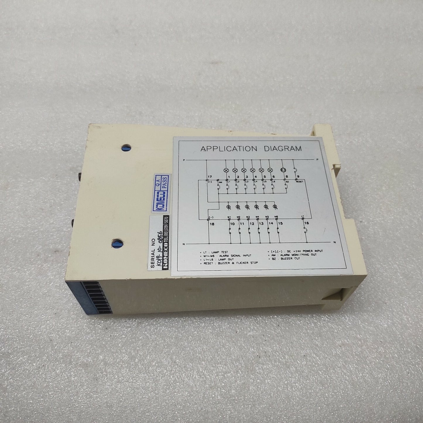 KOMECO PGA-06 PROGRAMMABLE GROUP ANNUNCIATOR