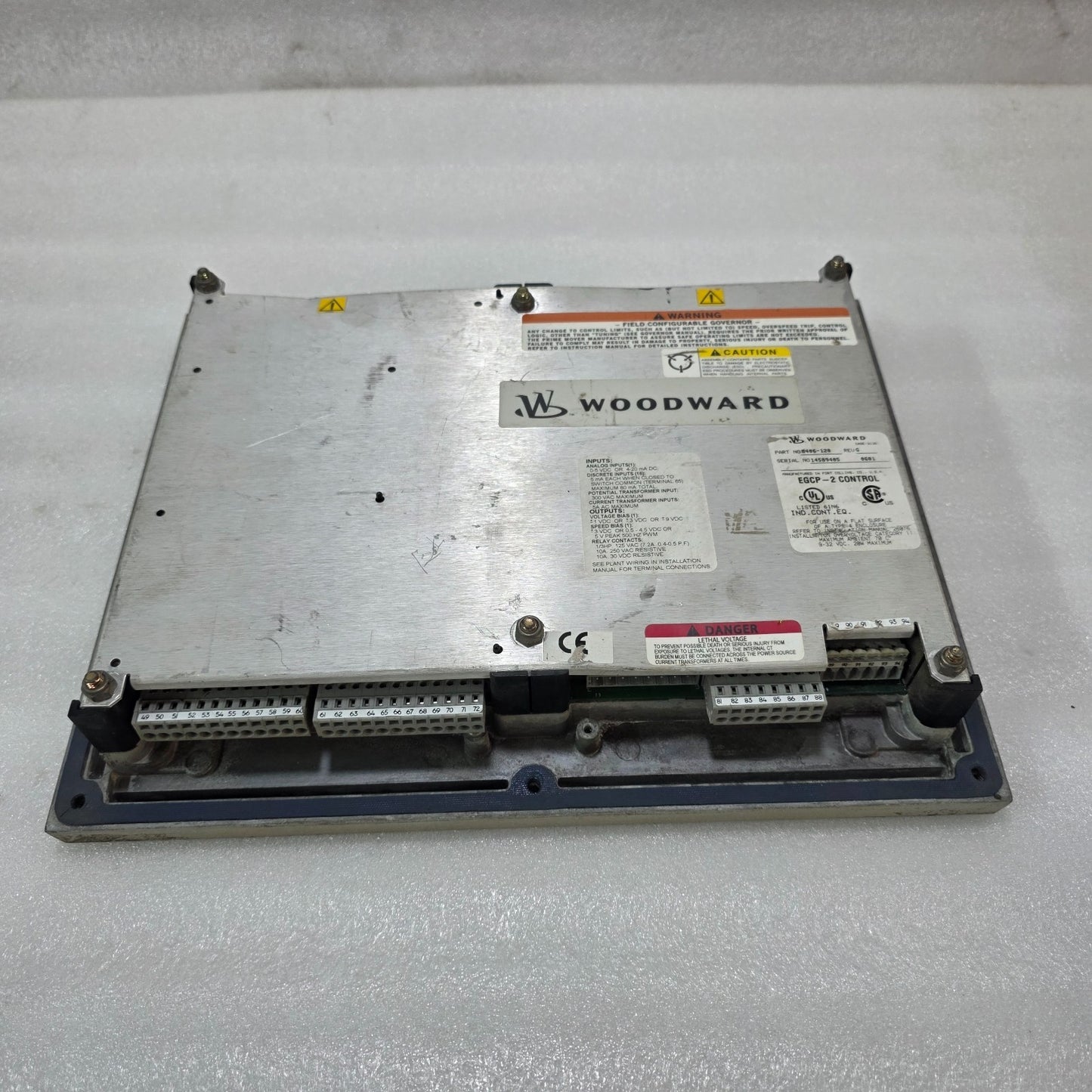 WOODWARD EGCP-2 DIGITAL GENERATOR CONTROL PANEL REV G | PART NO. 8406-120