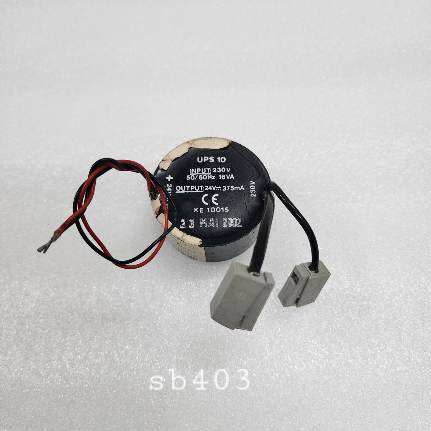 SOMFY UPS10 TRANSFORMER 24VDC