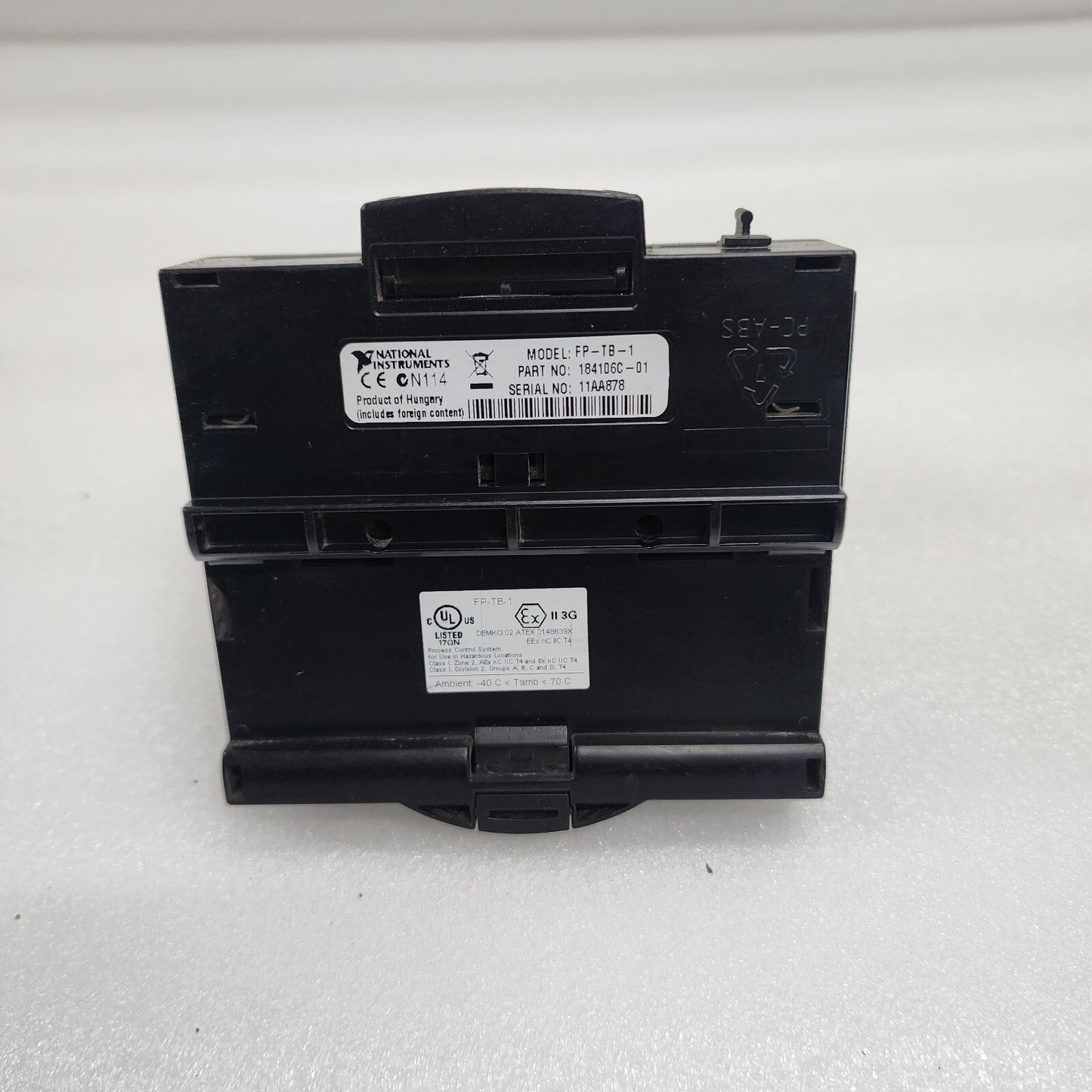 NATIONAL INSTRUMENT FP-AI-100 8CH 12BIT ANALOG INPUT MODULE FP-TB-1