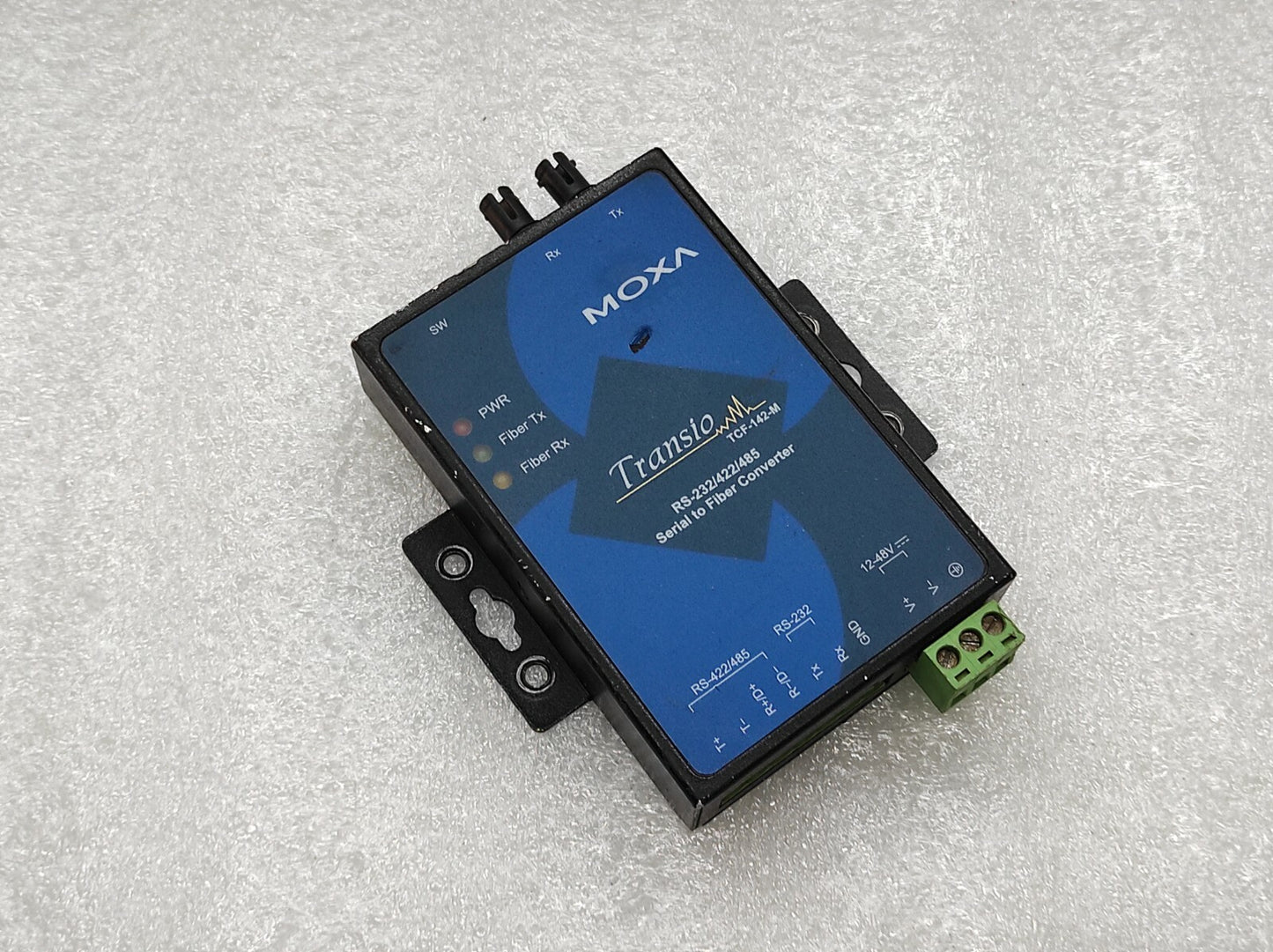 MOXA TRANSIO TCF-142-M RS-232/422/485 SERIAL TO FIVER CONVERTER