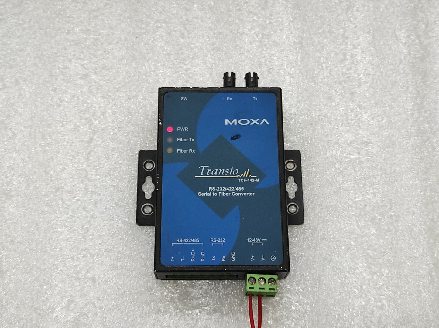 MOXA TRANSIO TCF-142-M RS-232/422/485 SERIAL TO FIVER CONVERTER