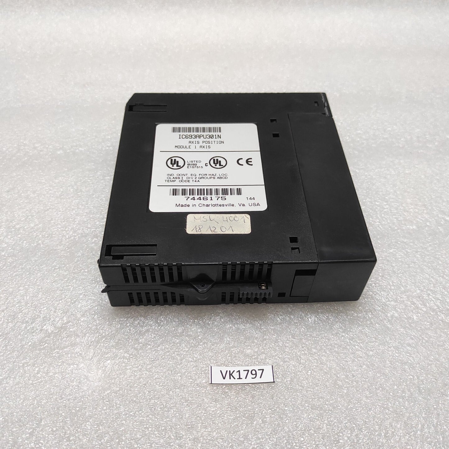 GE FANUC IC693APU301N AXIS POSITION MODULE  EDGE BROKEN