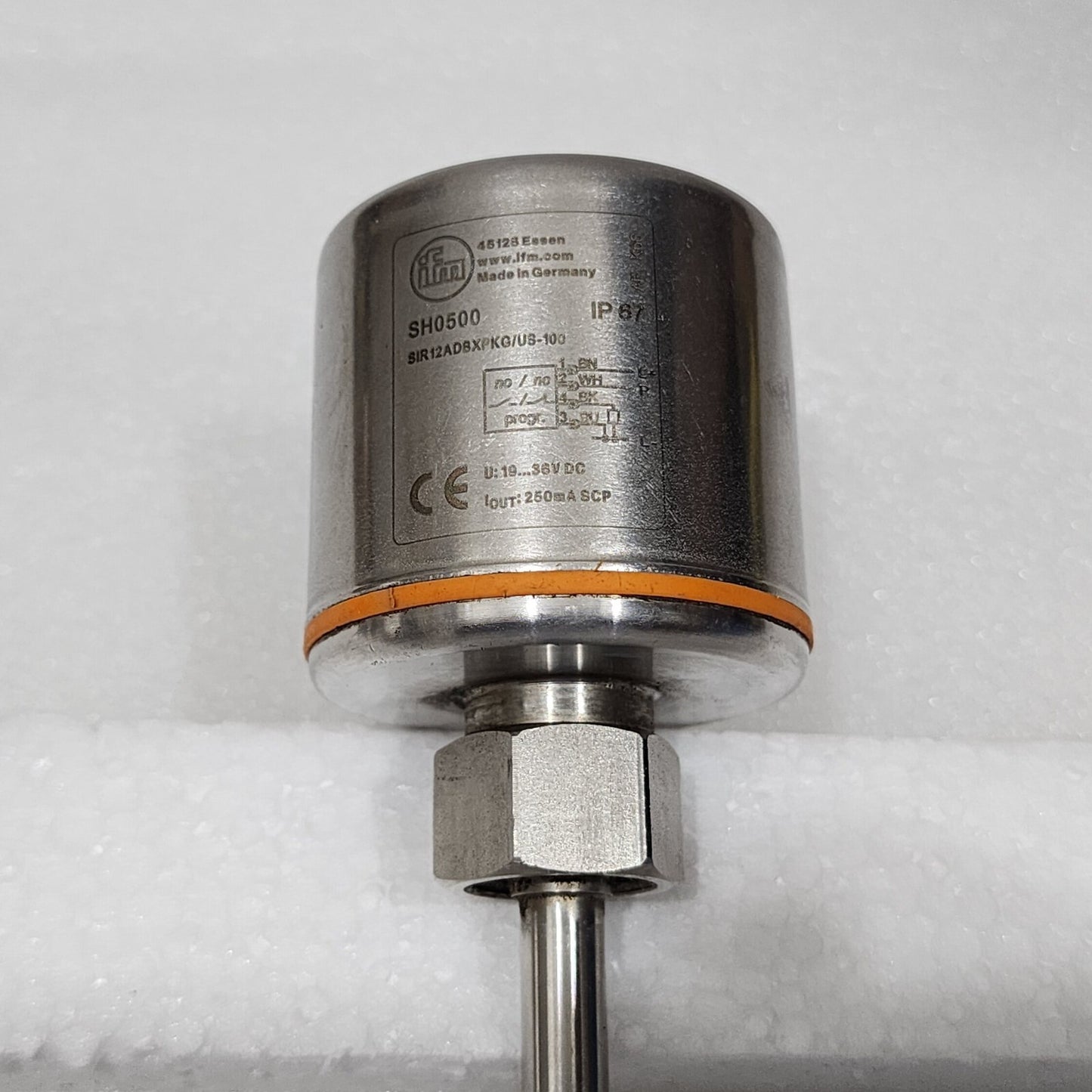 IFM SH0500 FLOW MONITOR SCALE DISPLAY SIR12ADBXPKG/US-100 18-36VDC