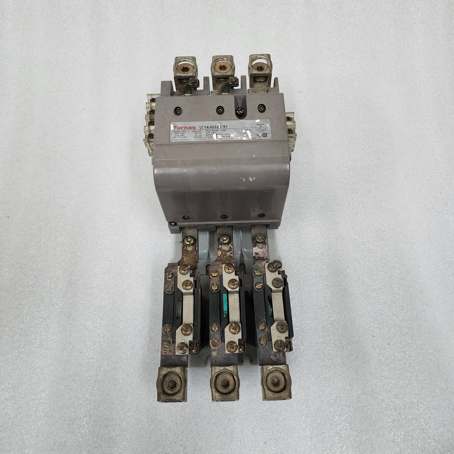 FURNAS 14JG32A-81 SER B MOTOR STARTER 135A 190-240V