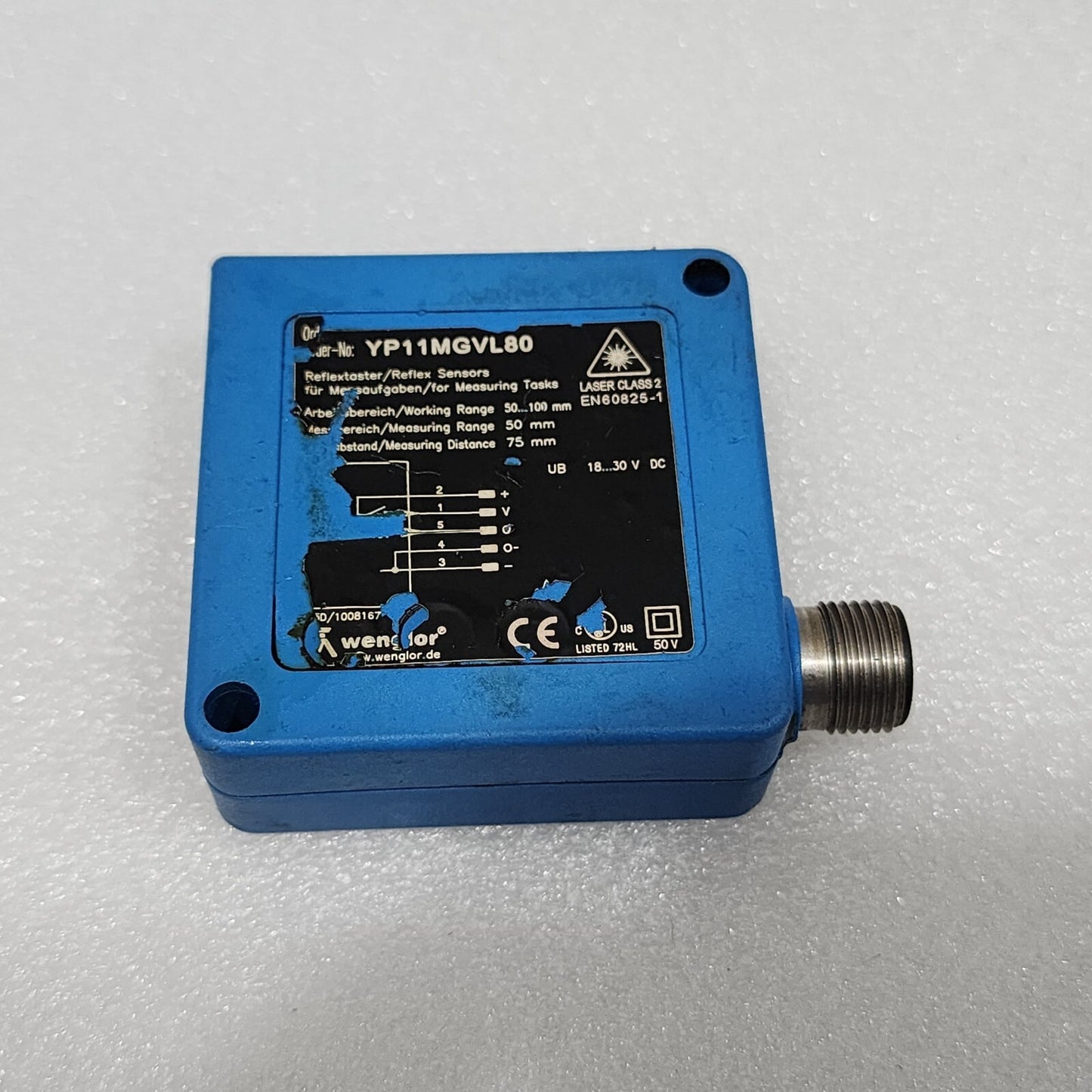 WENGLOR YP11MGVL80 LASER DISTANCE SENSOR HIGH-PRECISION