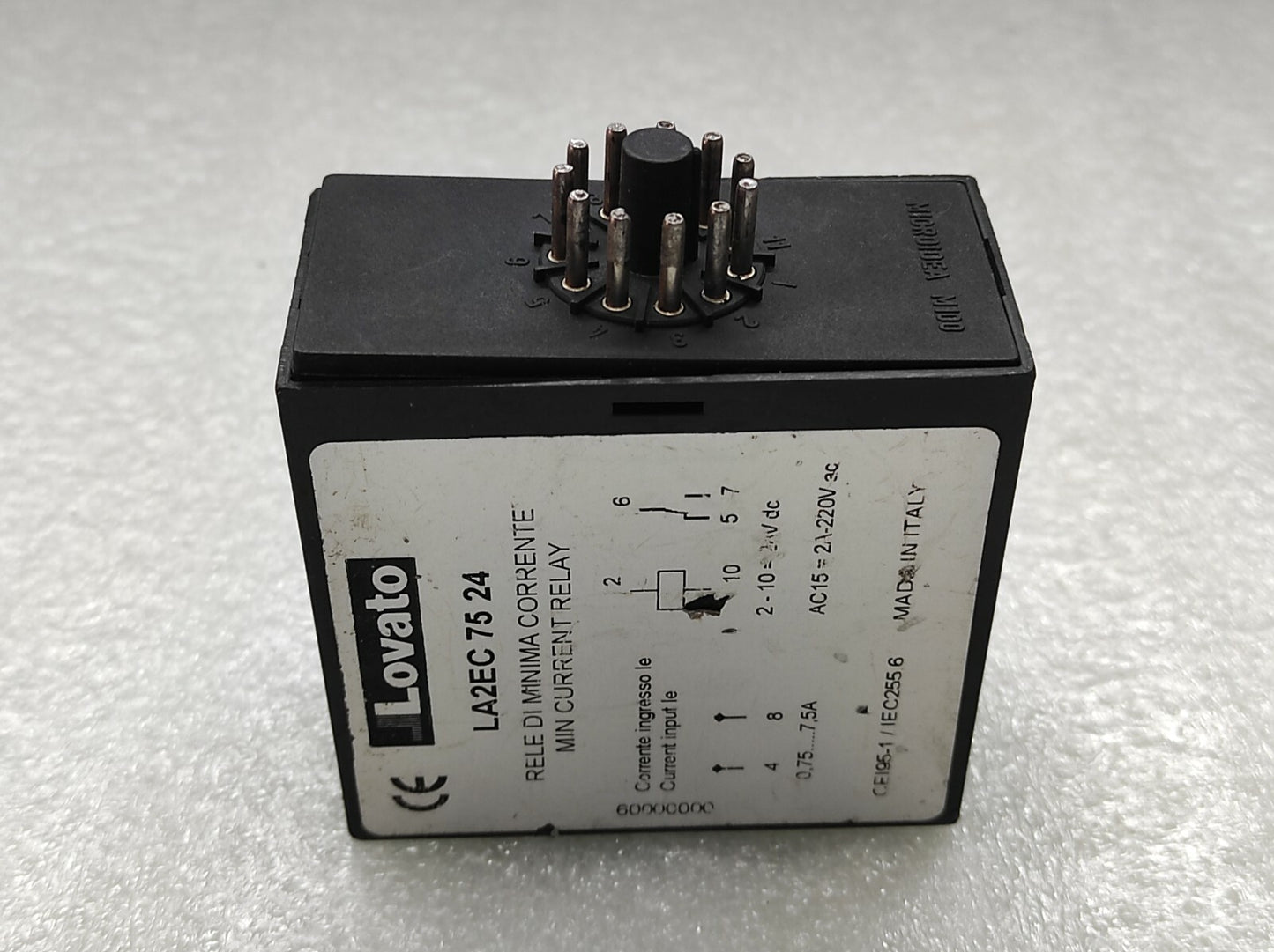 LOVATO LA2E MIN CURRENT RELAY LA2EC-75-24