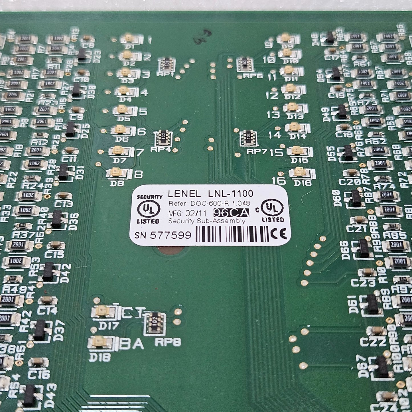 LENEL LNL-1100 INTELLIGENT SYSTEM CONTROLLER ACCESS CONTROL MODULE – SECURITY SU