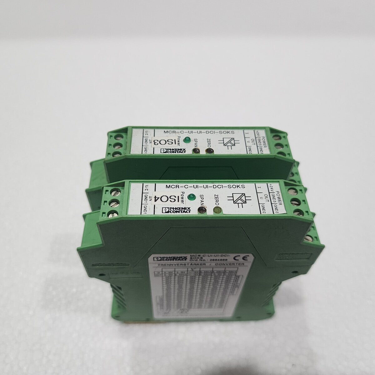 PHOENIX CONTACT MCR-C-UI-UI-DCI-SOKS SIGNAL CONDITIONER 2864969