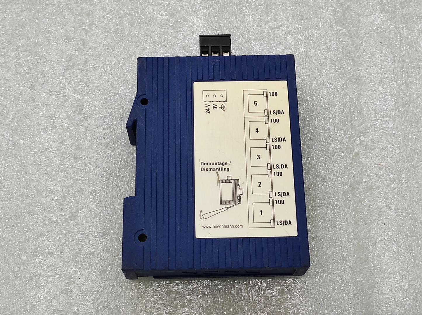 HIRSCHMANN SPIDER 5TX RAIL SWITCH 24V DC
