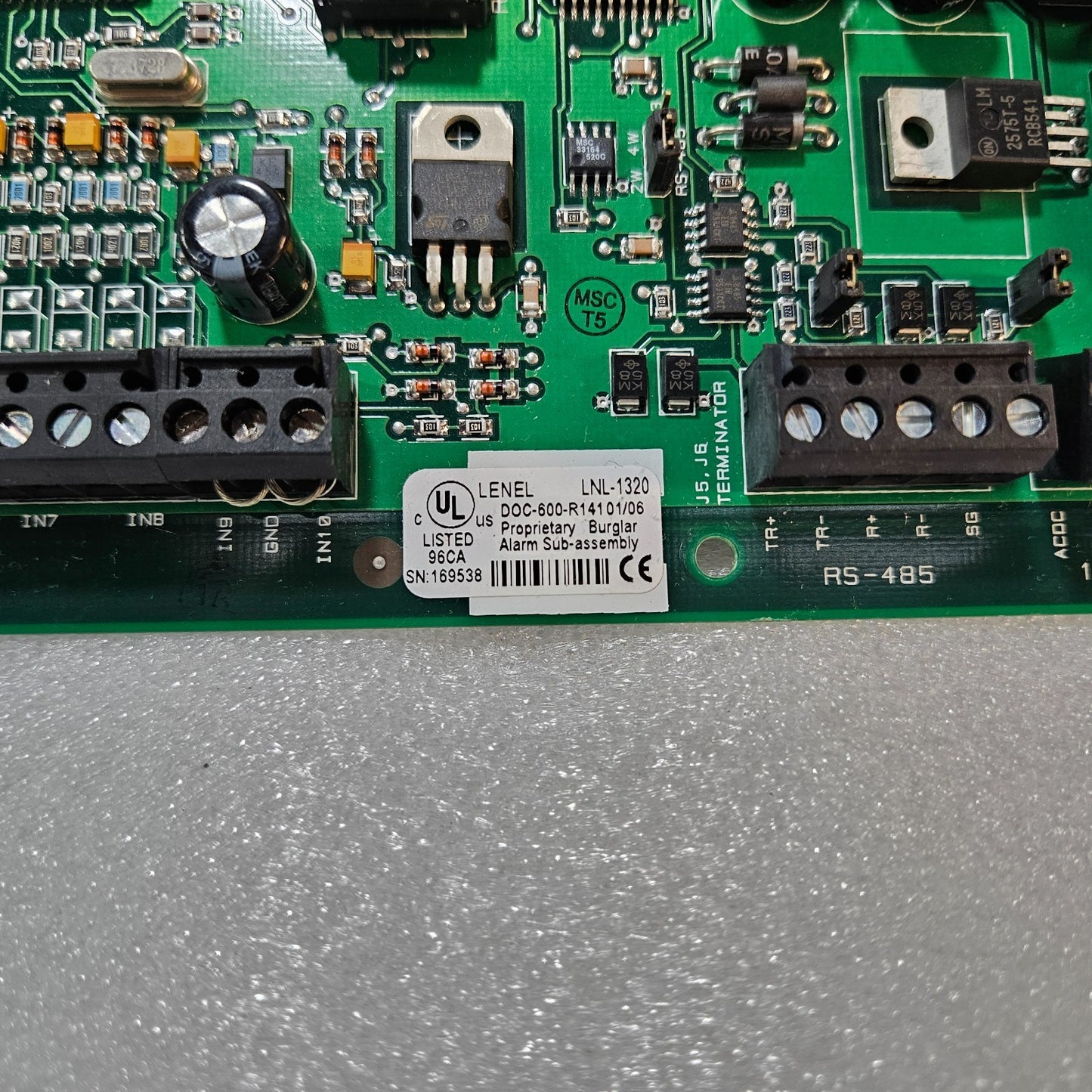 LENEL LNL-1320 ACCESS CONTROL SECURITY SUB-ASSEMBLY MODULE UL LISTED BURGLAR ALA