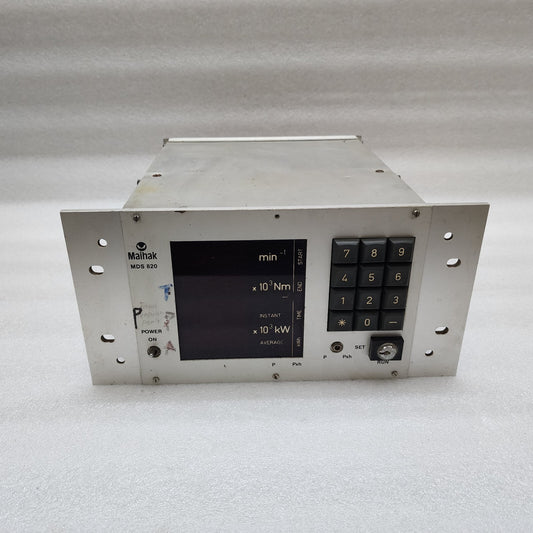 MAIHAK MDS 820 SHAFT SPEED POWER MEASURE METER 107920 115-230V