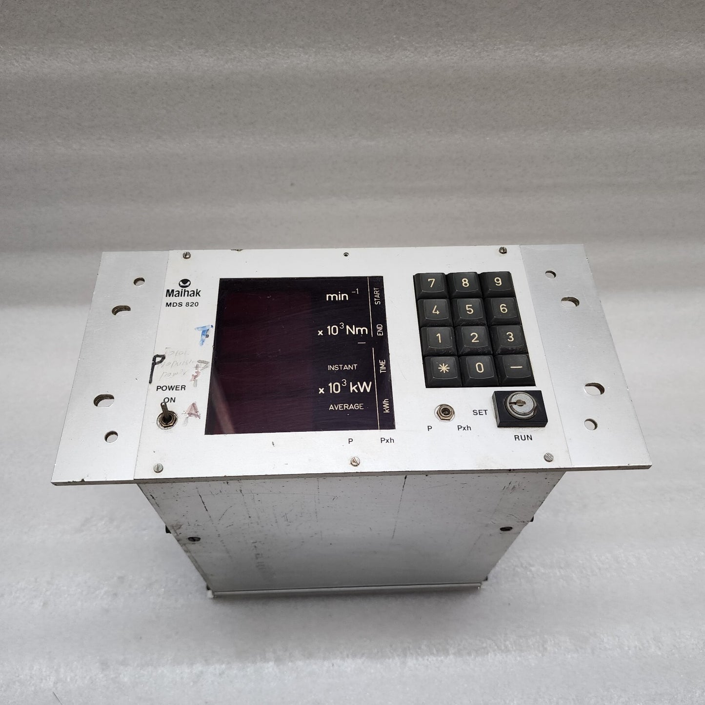 MAIHAK MDS 820 SHAFT SPEED POWER MEASURE METER 107920 115-230V