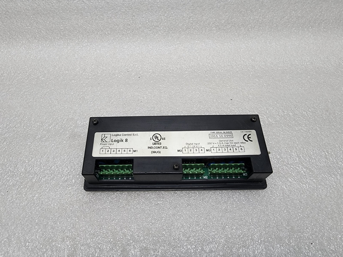 LOGIKA CONTROL SRL LOGIK 8 ELECTRONIC CONTROLLER 12-24VDC