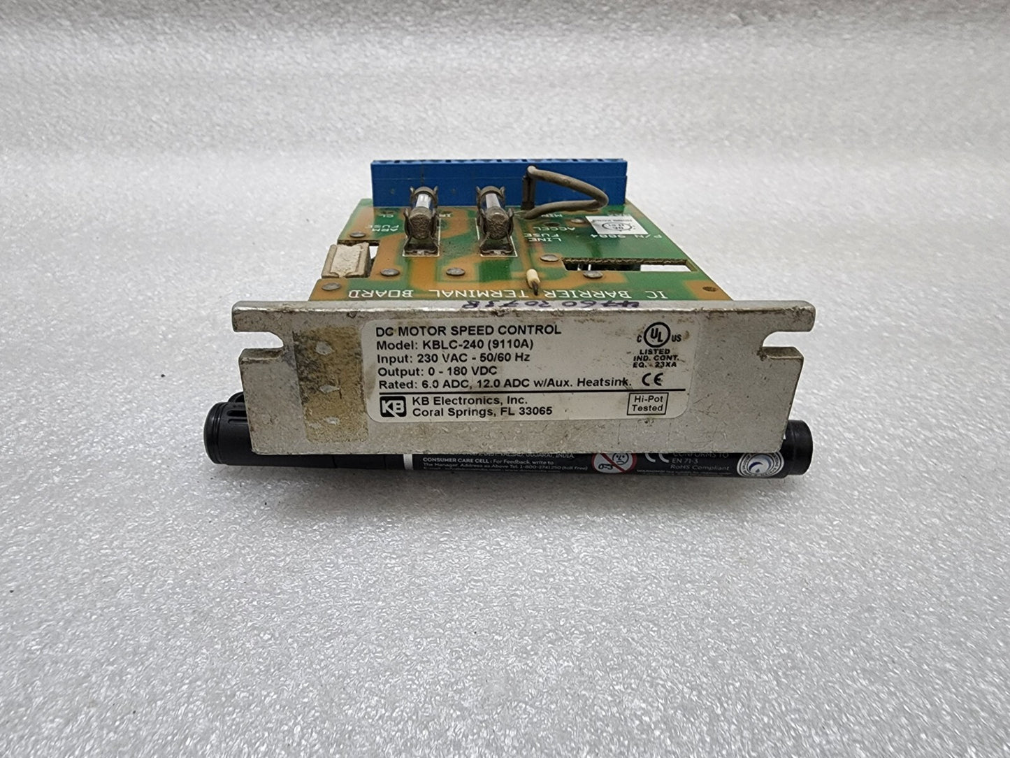 KB ELECTRONICS KBLC-240 DC MOTOR SPEED CONTROL