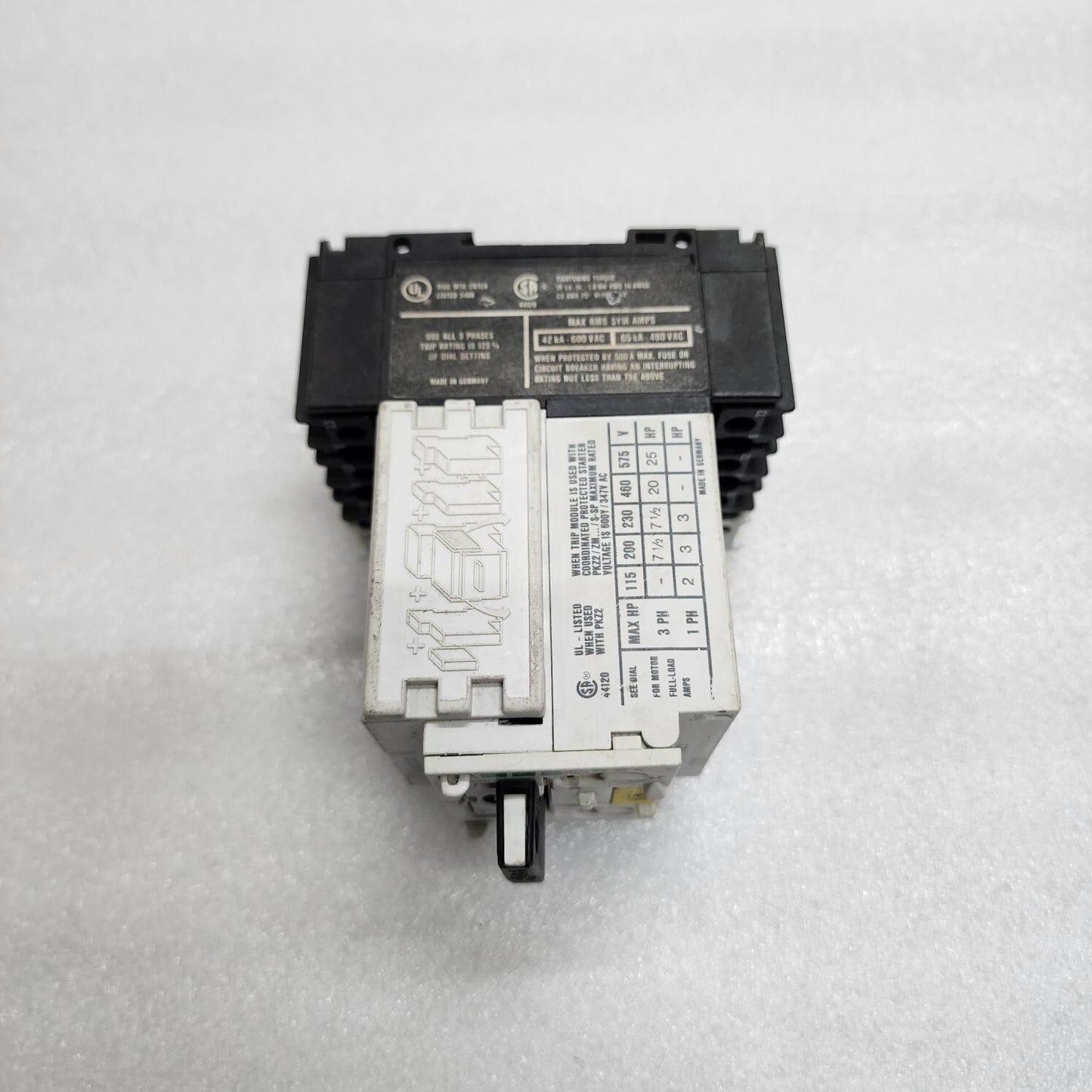 MOELLER ZM-25-PKZ2 MANUAL MOTOR PROTECTOR 16-25A