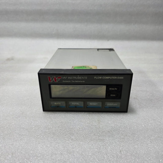 VAF INSTRUMENTS FLOW COMPUTER E405 DIGITAL FLOW INDICATOR