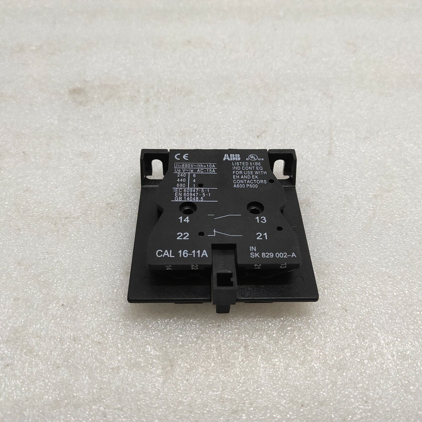 ABB CAL 16-11A AUXILIARY SWITCH