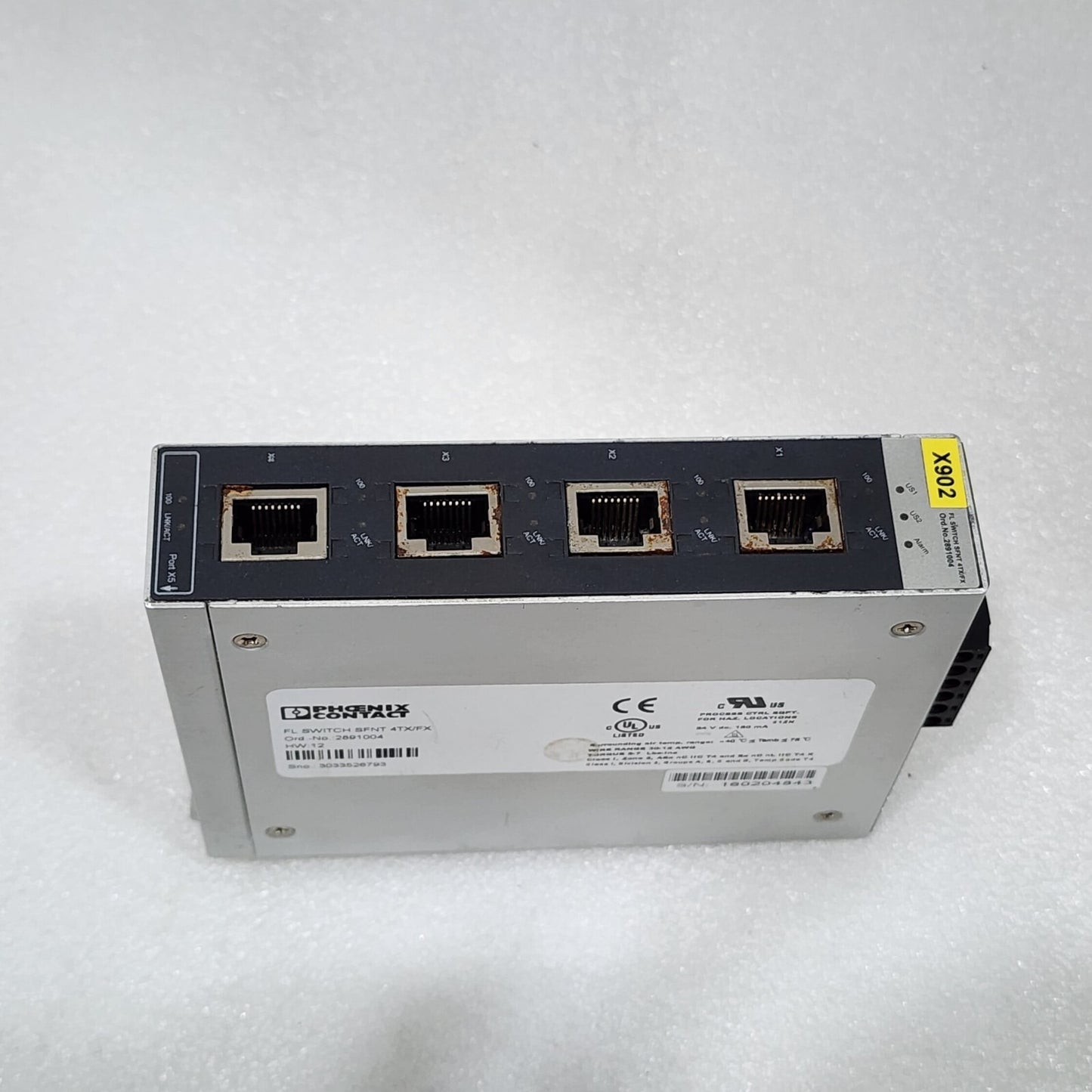 PHOENIX CONTACT FL SWITCH SFNT 4TX/FX ETHERNET SWITCH 2891004